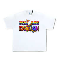 White you are enough Urban Heavy Tee - FaDigitalArtStudio