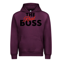 Mauve Wine the real boss matching couple Urban Hoodie - artisFamous