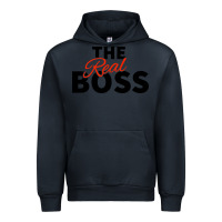 Navy the real boss matching couple Urban Hoodie - artisFamous