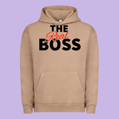 The Real Boss Matching Couple Urban Hoodie Designed By Artisfamous