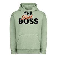Pigment Oil Green the real boss matching couple Urban Hoodie - artisFamous