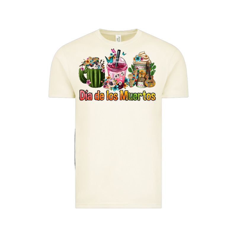 Mexican Día De Los Muertos Coffee Cups Vintage Tee by FaDigitalArtStudio | Teevron