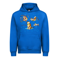 Cobalt calvin and hobbes Urban Hoodie - artisFamous