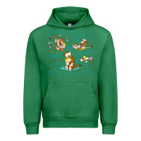 Emerald calvin and hobbes Urban Hoodie - artisFamous