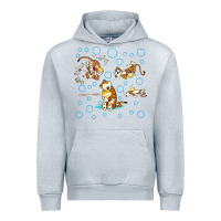 Heather Grey calvin and hobbes Urban Hoodie - artisFamous