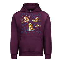 Mauve Wine calvin and hobbes Urban Hoodie - artisFamous