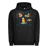 Pigment Black calvin and hobbes Urban Hoodie - artisFamous