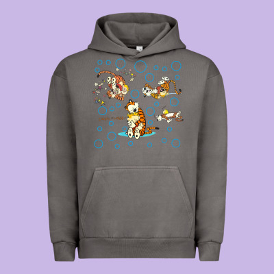 Calvin And Hobbes Urban Hoodie Designed By Artisfamous