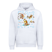 White calvin and hobbes Urban Hoodie - artisFamous