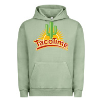 Pigment Oil Green Resto Tacotime Urban Hoodie - artisFamous
