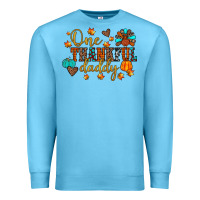Ocean Blue one thankful daddy Premium Sweatshirt - JahusDesignShop