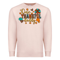 Pale Pink one thankful daddy Premium Sweatshirt - JahusDesignShop