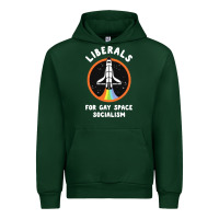 Forest Green liberals for gay space socialism Urban Hoodie - artisFamous