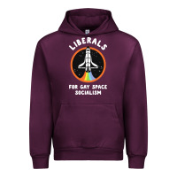 Mauve Wine liberals for gay space socialism Urban Hoodie - artisFamous