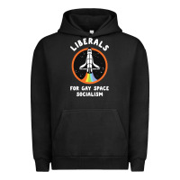 Pigment Black liberals for gay space socialism Urban Hoodie - artisFamous