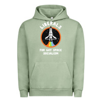 Pigment Oil Green liberals for gay space socialism Urban Hoodie - artisFamous