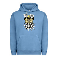 Pigment Pebble Blue oh my god Urban Hoodie - artisFamous