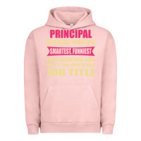 Pigment Salmon principal funniest isn't a jobtitle Urban Hoodie - artisFamous