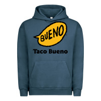 Pigment Midnight Navy Resto Taco Bueno Urban Hoodie - artisFamous