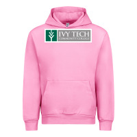 Fuchsia Pink Ivy Tech Community College of Indiana Urban Hoodie - artisFamous
