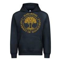 Navy Maharishi International College Urban Hoodie - artisFamous
