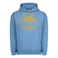 Pigment Pebble Blue Maharishi International College Urban Hoodie - artisFamous