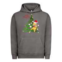 Pigment Tornado Winnie The Pooh- Merry christmas Urban Hoodie - artisFamous
