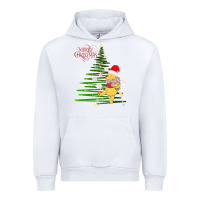 White Winnie The Pooh- Merry christmas Urban Hoodie - artisFamous