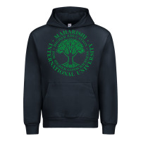 Navy Maharishi International College Urban Hoodie - artisFamous