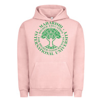 Pigment Salmon Maharishi International College Urban Hoodie - artisFamous