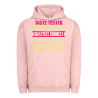 Pigment Salmon taste tester funniest isn't a jobtitle Urban Hoodie - artisFamous