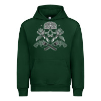 Forest Green guns & roses 7 Urban Hoodie - artisFamous
