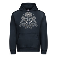 Navy guns & roses 7 Urban Hoodie - artisFamous