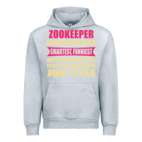 Heather Grey zookeeper funniest isn't a jobtitle Urban Hoodie - artisFamous