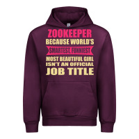 Mauve Wine zookeeper funniest isn't a jobtitle Urban Hoodie - artisFamous