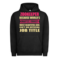 Pigment Black zookeeper funniest isn't a jobtitle Urban Hoodie - artisFamous