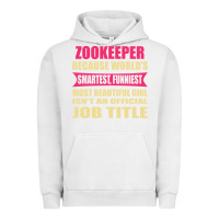 Pigment Lunar Rock zookeeper funniest isn't a jobtitle Urban Hoodie - artisFamous