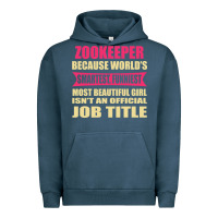 Pigment Midnight Navy zookeeper funniest isn't a jobtitle Urban Hoodie - artisFamous