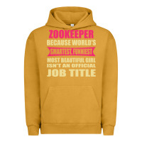 Pigment Peanut Butter zookeeper funniest isn't a jobtitle Urban Hoodie - artisFamous