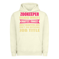 Pigment Pistachio zookeeper funniest isn't a jobtitle Urban Hoodie - artisFamous