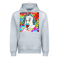 Heather Grey POP ART RETRO Urban Hoodie - artisFamous