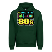 Forest Green BACK TO THE 80S Urban Hoodie - artisFamous
