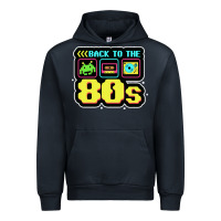 Navy BACK TO THE 80S Urban Hoodie - artisFamous