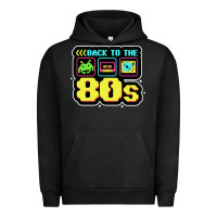 Pigment Black BACK TO THE 80S Urban Hoodie - artisFamous