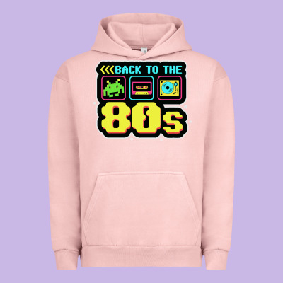 Back To The 80s Urban Hoodie Designed By Artisfamous