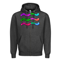 Charcoal Heather worm jelly Zipper Hoodie - AdoDesignShop