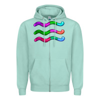 Seafoam worm jelly Zipper Hoodie - AdoDesignShop