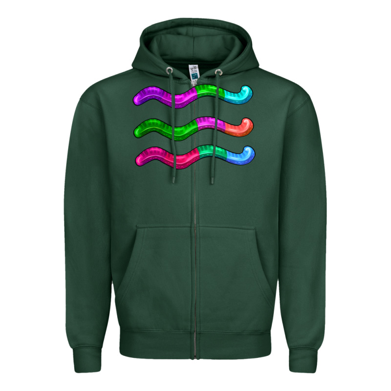 Worm Jelly Zipper Hoodie by AdoDesignShop | Teevron