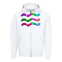 White worm jelly Zipper Hoodie - AdoDesignShop