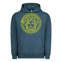 Pigment Midnight Navy VINTAGE  Medusa Urban Hoodie - artisFamous